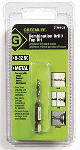 Greenlee Drill/Tap Bit Hss 1/4 " Hex For Use In Steel, Cu, Brass, Aluminum Clamshell #TOP14