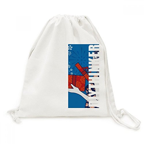Toile drawstring backpack grand compartiment avec fermeture cordon pratique