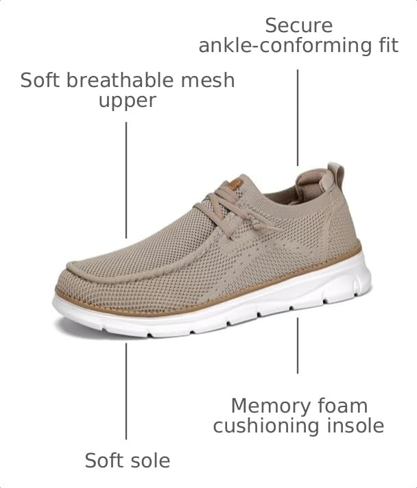 Image of Mens Casual Loafers Shoes Slip On Fashion Walking Dress Sneakers Business Oxfords Work Lightweight Soft Sole Zapatos