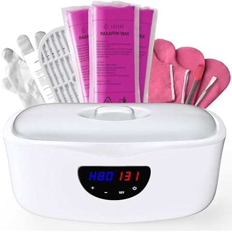 Paraffin Wax Machine for Hands and Feet, Paraffin Wax Warmer with Auto Mode for Beginner-Friendly Home Spa, All-in-One Kit for Paraffin Bath Cover