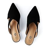 Rekayla Mules Shoes for Women Suede Black 09