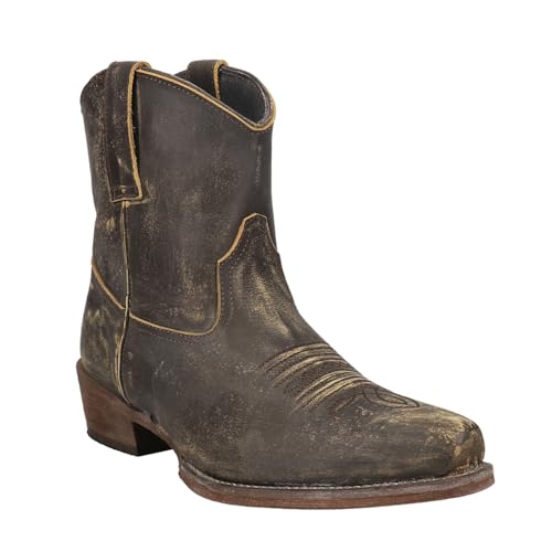 Image of ROPER Womens Dusty Distressed Snip Toe Casual Boots Ankle Low Heel 1-2 inch