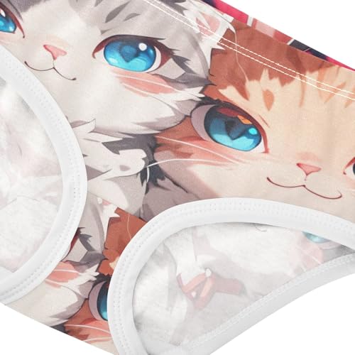 Toddler Girls Underwear 2t Cotton Little Girl Panties Bright Briefs Underpants Cute Cartoon Cat4