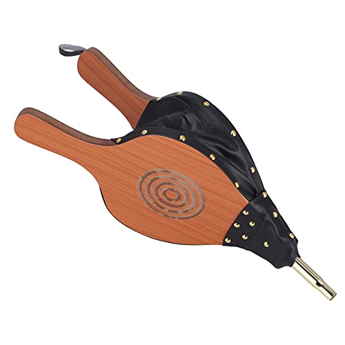 Soufflet De Cheminée En Bois, Soufflet De Cheminée 45 X 20 Cm, Soufflet D'air, Soufflet De Cheminée En Cuir, Soufflet De Feu Pour Cheminées, Barbecue Et Camping, Pompe à Soufflet Manuelle, Accessoires