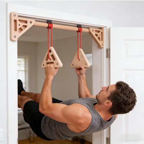 Hangboard de madera triangular para escalada y entrenamiento de dedos 3