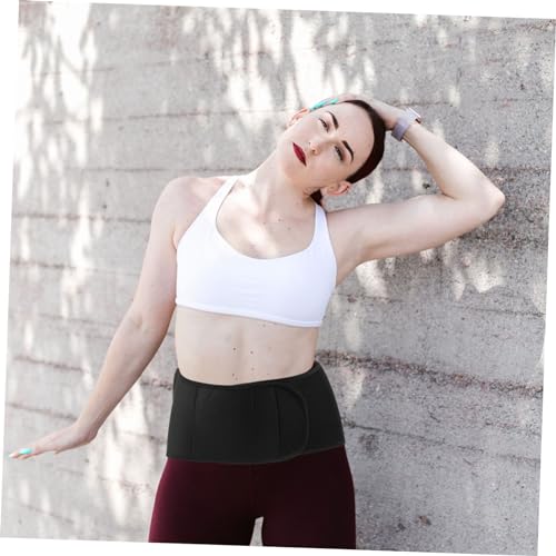 Faja deportiva de soporte lumbar para cintura negra miniatura 2
