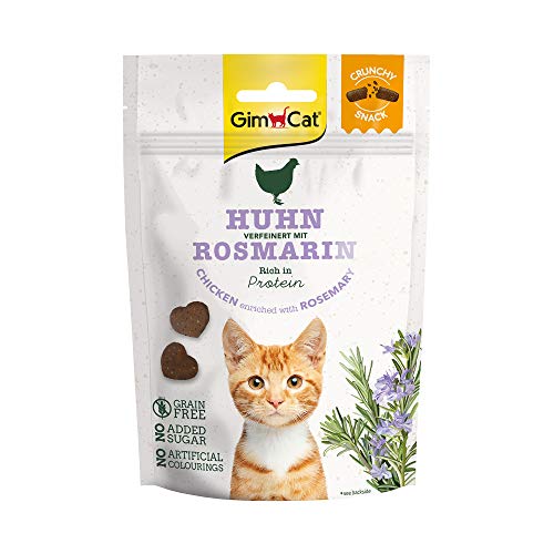 GimCat Crunchy Snack - Knuspriges und proteinreiches Katzenleckerli ohne Zuckerzusatz - 1 Beutel (1 x 50 g)