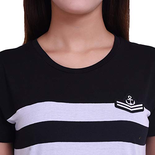 COUPLESTUFFIN-Couple-Mens-Womens-Cotton-Striped-Dress-T-Shirt-Pack-of-2-Slim-Fit-Multicolor-Men-S-to-XXL-Women-S-to-XXL COUPLESTUFF.IN Couple Men's & Women's Cotton Striped Dress & T Shirt - Pack of 2 (Slim Fit ; Multicolor, Men - S to XXL…