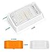 Kohree 320Lumen LED RV Porch Light Exterior Utility Light 12v Lighting Fixture, Replacement Lighting for RVs, Trailers, Campers, 5th Wheels. White Base, Clear and Amber Lenses Included