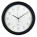 Produktbild Hama Wanduhr Funk (30cm große Küchenuhr, leise Funkuhr mit großem Ziffernblatt, analoge Wohnzimmeruhr inkl. Batterie) schwarz