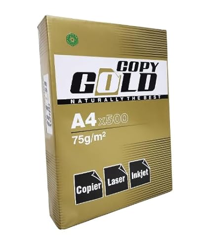 Copy Gold Copier Paper - A4, 75 GSM, 500 Sheets, 1 Ream, White