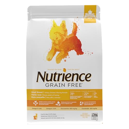 Nutrience Grain Free for Small Breed – Turkey, Chicken & Herring – 5 kg (11 lbs) Bag