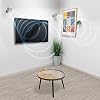 Mount-It! Speaker Wall Mount Full Motion Brackets for Surround Sound Satellite Ceiling and Bookshelf Speakers, 2 Mounts, Black