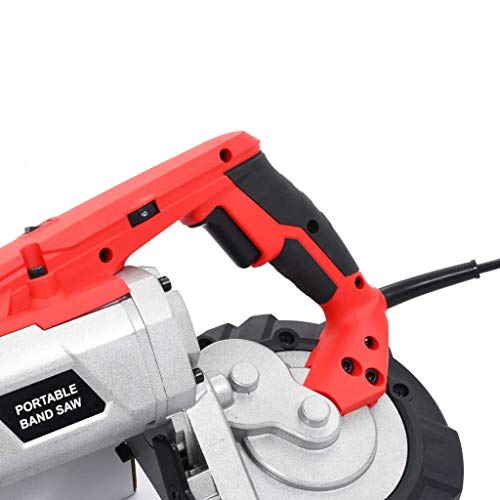 vidaXL Bandsäge mit Transportkoffer Elektrisch Tragbar Metallbandsäge Metallsäge Eisensäge Kappsäge Tischsäge Säge Stahl 0-2,4m/s 1100W 230V – Bild 8