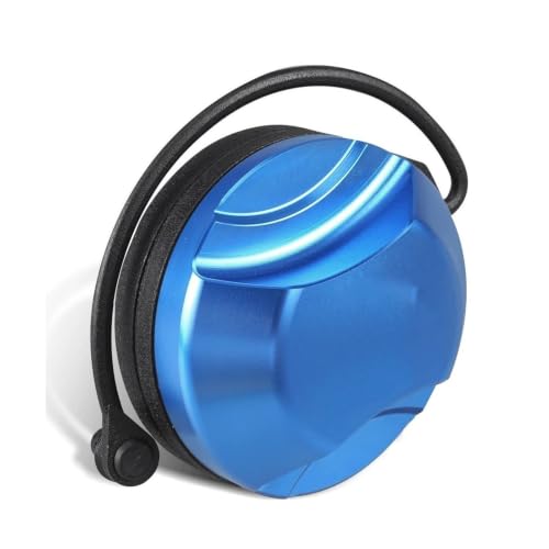 Couvercle de bouchon de carburant bleu en aluminium pour VW Golf 7 et Audi A3 8V