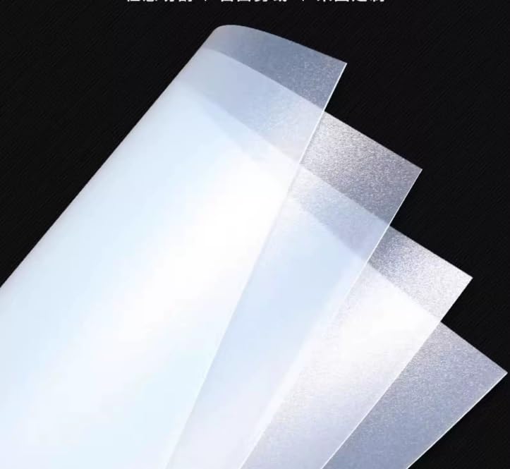 Láminas de plástico PP esmerilado de 0,5 mm en formato A3 reutilizables para manualidades