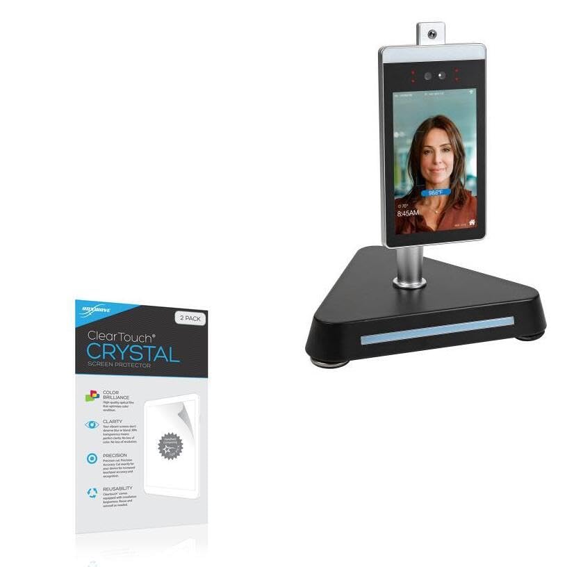 BoxWave Screen Protector Compatible with Global Industrial Facial Recognition & Body Temperature Camera System (WB708528) - ClearTouch Crystal (2-Pack), HD Film Skin - Shields from Scratches