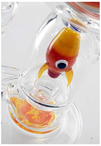 Black Leaf Austieg zum Saturn Percolator Bong 30cm | Klar/Bunt | Perkolator Bong 14,5 (NS 14) aus Borosilikatglas mit… – Bild 3