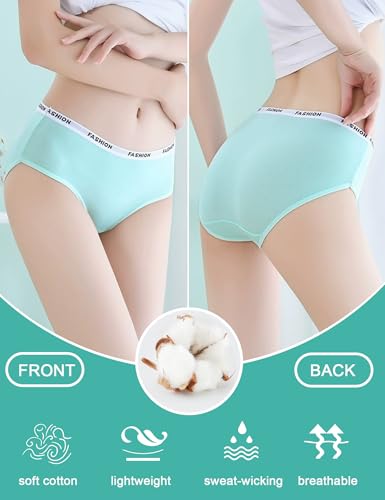 Kiench Teen Girls Cotton Underwear Hipster Panties Pack of 83