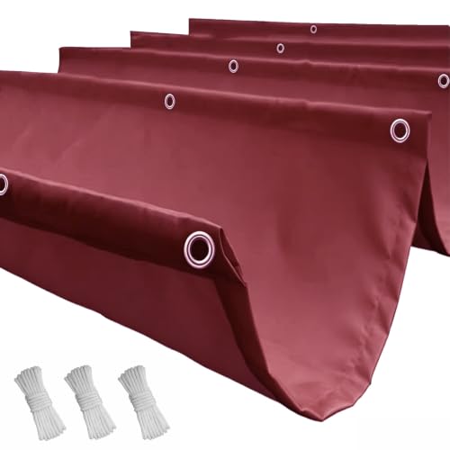 Voile d'ombrage vague rétractable 4x12m de qualité supérieure imperméable - 2