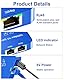 Uzifhdhi LAN Splitter 1 auf 2 mit Ethernet Kabel, Gigabit LAN Switch 2 Port 1000Mbps Ethernet Splitter für Computer, TV, Hub, Switch, Router, Set-Top Box,et.Blau