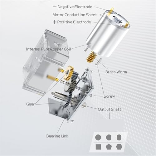 Reductor de velocidad JGY370 DC 12V motor engranaje helicoidal reversible 6