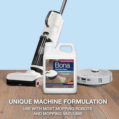 Image of Bona Wood Floor Cleaner for Mopping Robots and Vacuums, Concentrate, Quick-Drying and Streak-Free, Cedar Wood - 2.5L | Robot Mopping Swedish Formula