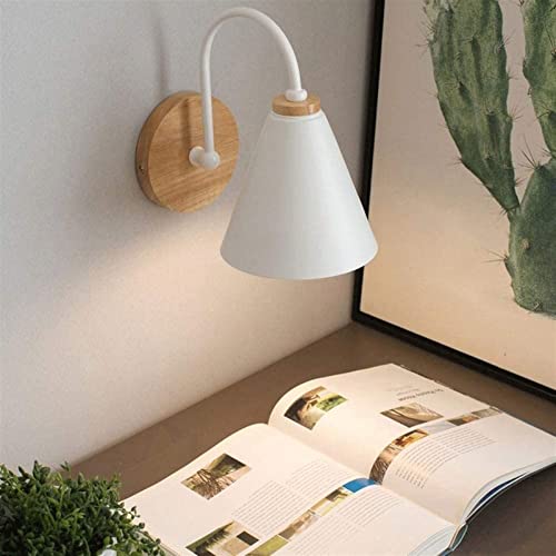 Aplique de pared de hierro y madera con diseño nórdico elegante 5
