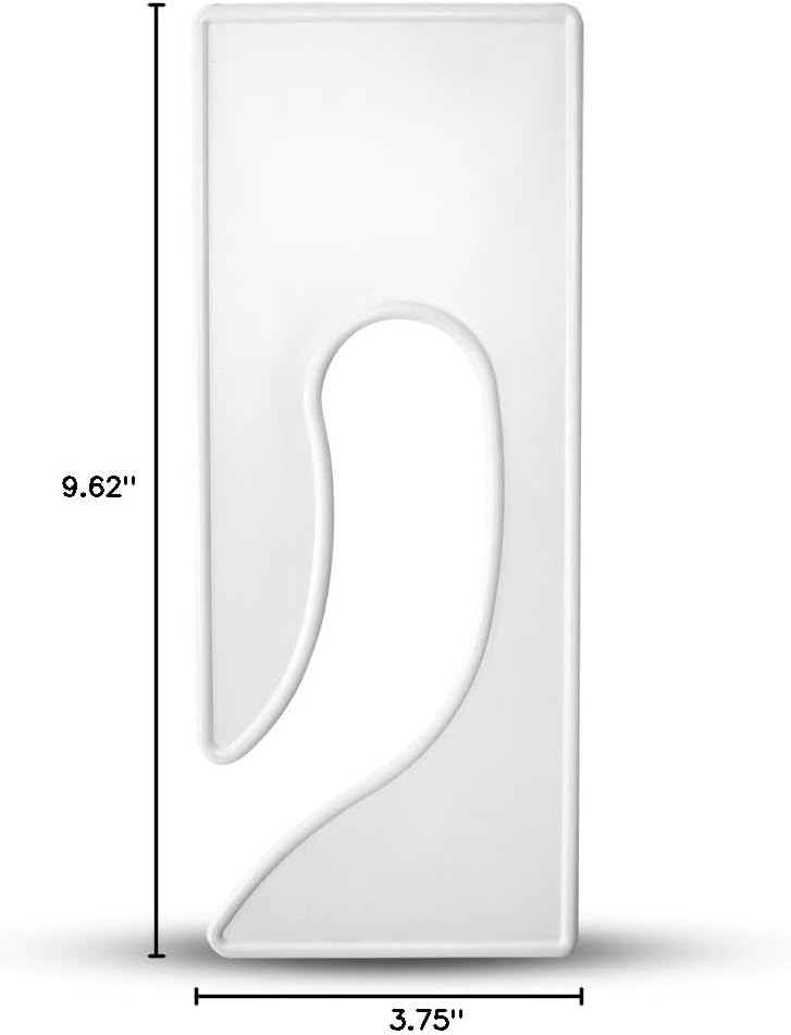 discount sizing- Blank King Rectangle Clothing Rack Hanger Dividers 25 Pack | Great for Clothing Organization, Sizing Dividers, Garment Rack Tags (White)