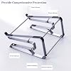 Aluminum Laptop Stand for Desk,Ergonomic Computer Riser,Detachable Portable Laptop Holder,Compatible for MacBook,Tablet and Laptops in 10-15.6(Silver)
