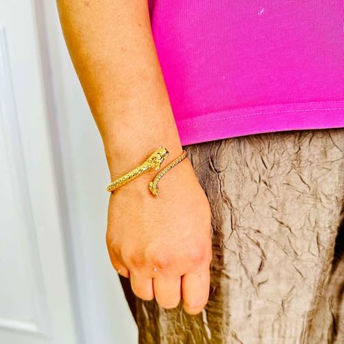 Image of Fashion 18K Gold Plated Animal Dragon Arm Band Open Cuff Bracelet