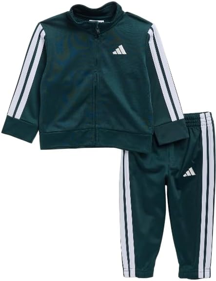 adidas Baby Boys Classic Tricot Track Jacket & Joggers Set, Aurora Ivy, 12 Months