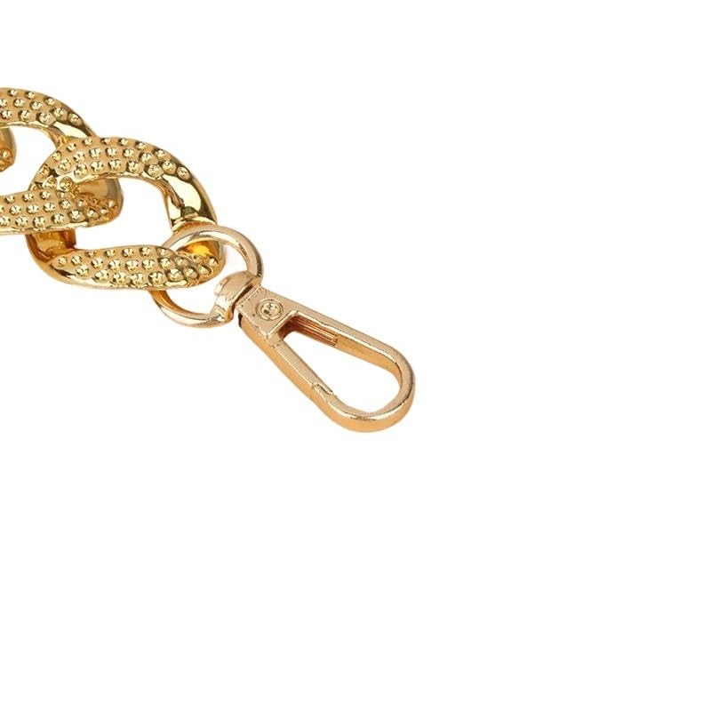 WANYI 100 cm zakketting, regenboog tasriemen om te wisselen, metalen ketting, zakriem, telefoonketting, portemonneeketting, broekketting voor doe-het-zelf tassen, handtas, portemonnee met karabijnhaak