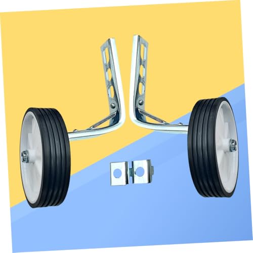 Ruedas de Entrenamiento para Bicicleta Blancas, Estabilizadores Metálicos con Soporte de Brazo para Mayor Estabilidad y Ajuste Seguro, Fáciles de Montar miniatura 3