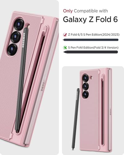 Funda para Samsung Galaxy Z Fold 5 con protector antiespía rosa 2