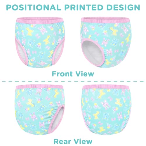 Image of Littleforbig Soft Silky Underwear Comfortable Washable Reusable Adult Training Pants - Full Print Baby Parade M