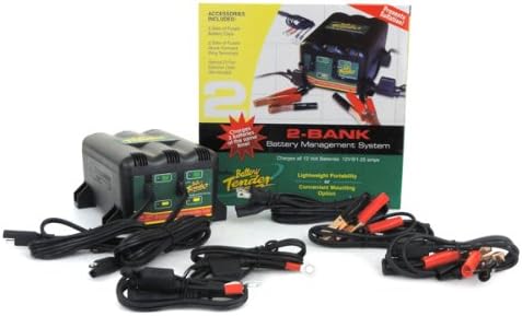 Amazon バッテリーテンダー２bank １２ｖ専用充電器 2個のバッテリーを同時充電可能 バイクバッテリー充電器 車 バイク