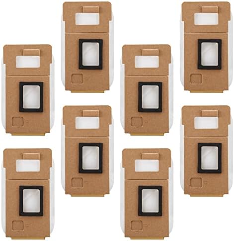 8 Pack Dust Bag for Roborock S7 / S7+ Vacuum Cleaner Auto-Empty Dock, 3L Large Capacity Replacement Bag