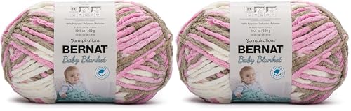 Image of Bernat Baby Blanket Big Ball Little Roses (Pack of 2)