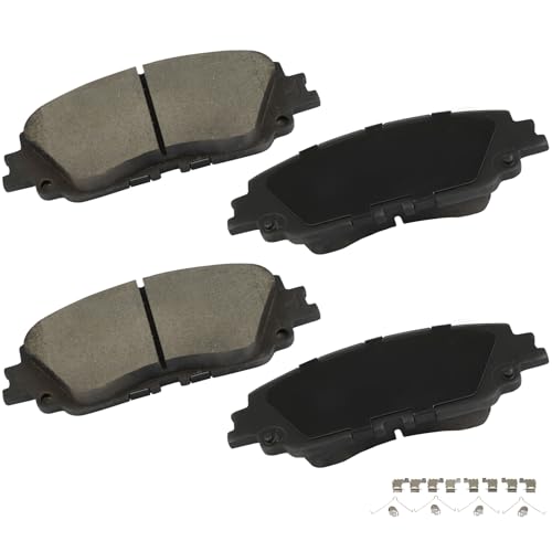 Image of cciyu D2076 Front Ceramic Brake Pads For Lexus ES250 21-22 /For ES300h 20 /For ES350 19-22 /For UX200 19-22 /For UX250h 19-22,For Toyota Avalon 19-22 /For Camry 18-22 /For C-HR 20-21 /For Corolla Cross 22