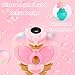 2 Pack Bubble Wand for Kids Princess Heart Bubble Machine Blower Maker Wands Christmas Basket Stuffers Outdoor Toys Gifts for 1 2 3 4 5 6 7 8 Years Old Toddlers Little Girls