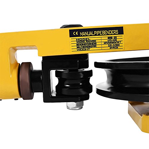 Hihone Manual Pipe Bender 7 In 1 3/8 to 1 Inch 10-25mm O.D.Tubing, 180 Degree Heavy Duty Tube Bender Tubing of Steel Metal Copper