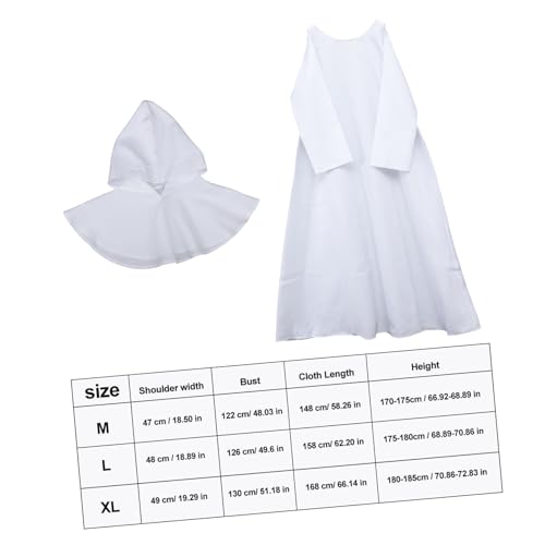 Robe de Moine à Capuche ample de style médiéval Halloween L - 2