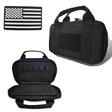 Tactical Pistol Handgun Case Bag with Compartments, Dual Padded Firearm Case Handgun Pouch Gun Case...