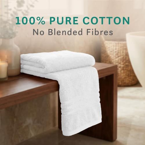 Image of MYTRIDENT Towel for Bath | Comfort Living Towels | Quick Drying | Travel Friendly | Bath Towel for Men /Women | 1 Piece Towel for Bath Large Size |100% Cotton 400 GSM | 70 cms x 140 cms - Baby Talc