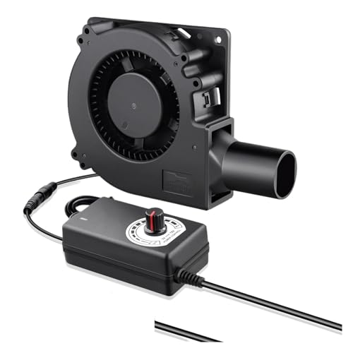 Ventilateur de boule radiale 12V 120mm avec adaptateur pour raviver le barbecue sans effort