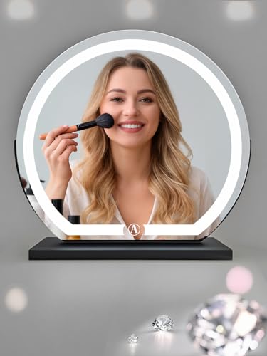 Espejo Maquillaje LED Arco Ultra Ancho 40cm Negro