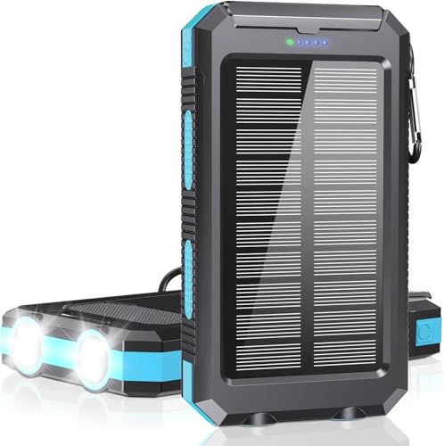 Power Bank 38800mAh Solar Portable Phone Charger...