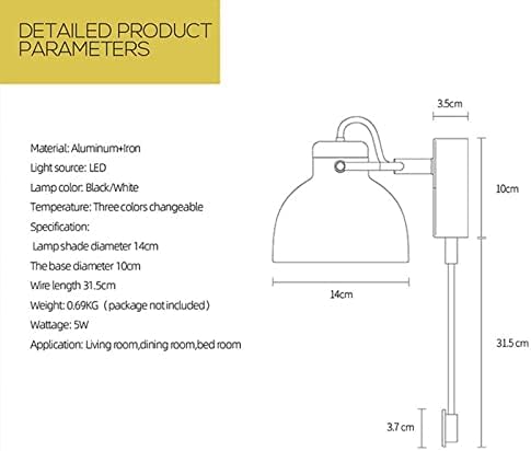 Amazon.co.jp : ベッドルーム ベッドサイド モダン ミニマリスト リビングルーム 背景 壁 LED 3色 ライトチェンジ ウォールランプ  シンプル アイル バルコニー ランプ モダン 壁取り付け用燭台 (Color : A, Size : 3 color switching) :  ホーム＆キッチン LEDウォールランプミニマリストベッドサイドランプ無限調光リビングルームベッドルーム廊下設定ウォールライト、モダンウォールランプに対