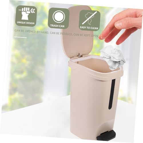 Caneca de basura de plástico 13 galones con tapa miniatura 2
